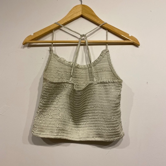 Free People Intimately Right On Time Cropped Smocked Cami Size Medium - Picture 4 of 4